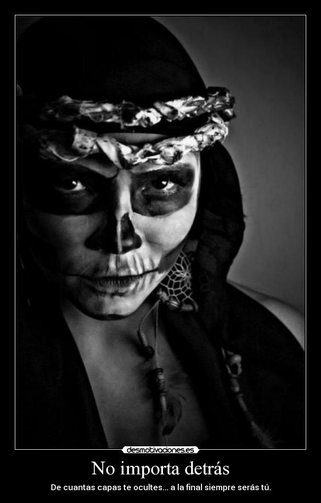 No importa detrás -