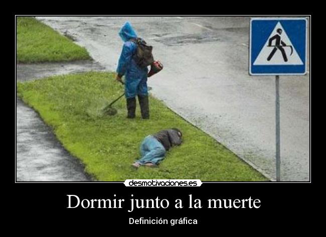 Dormir junto a la muerte -