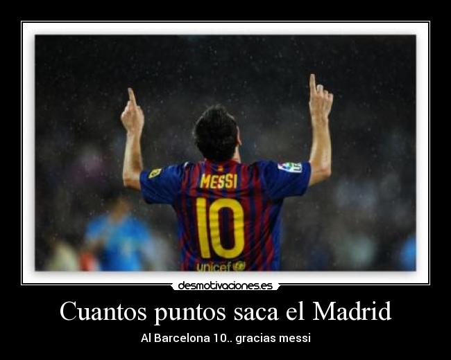 Cuantos puntos saca el Madrid -