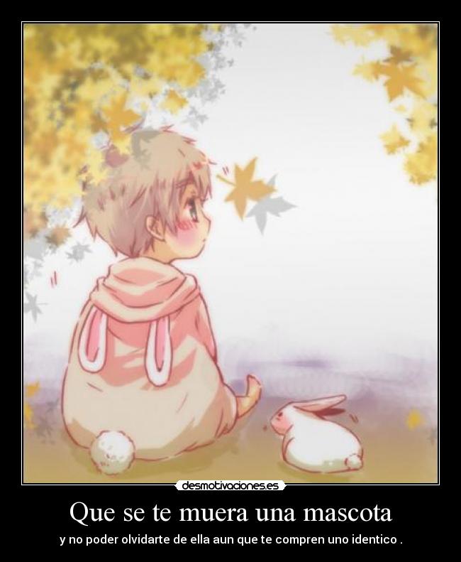 Que se te muera una mascota -