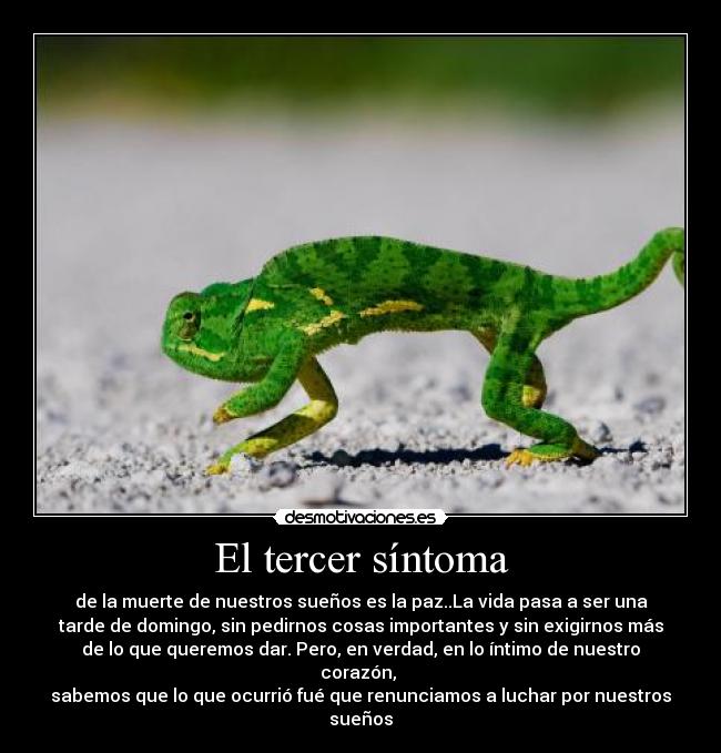 El tercer síntoma -