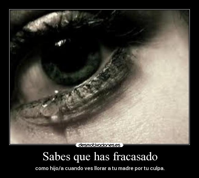 Sabes que has fracasado - 