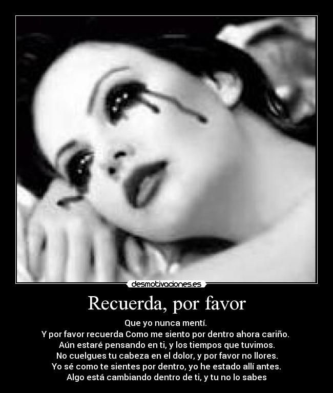 Recuerda, por favor -