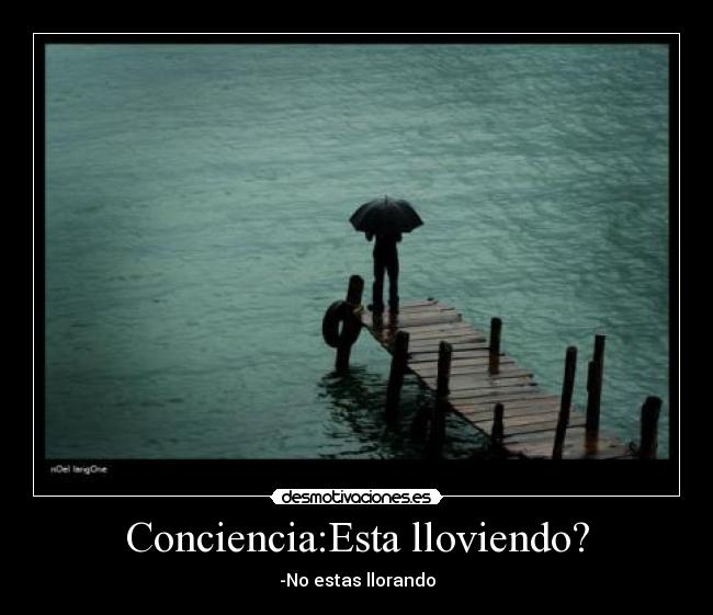 Conciencia:Esta lloviendo? -