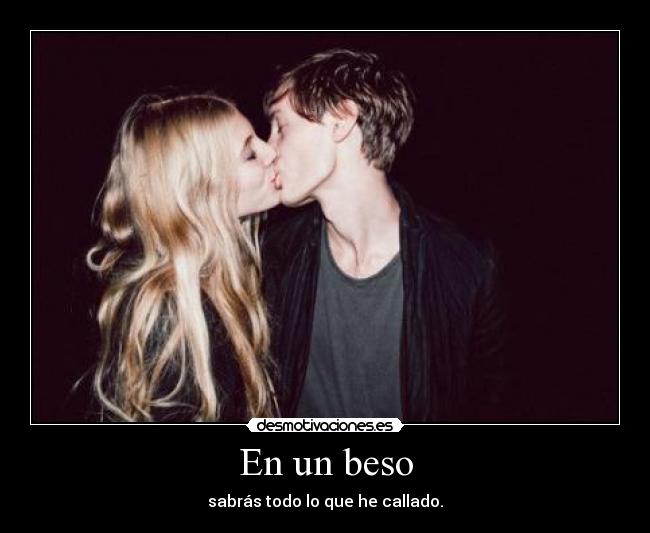 En un beso -