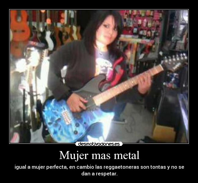 Mujer mas metal -