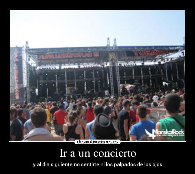 Ir a un concierto - 