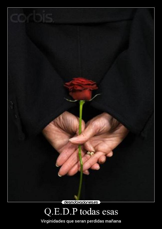 Q.E.D.P todas esas - Virginidades que seran perdidas mañana