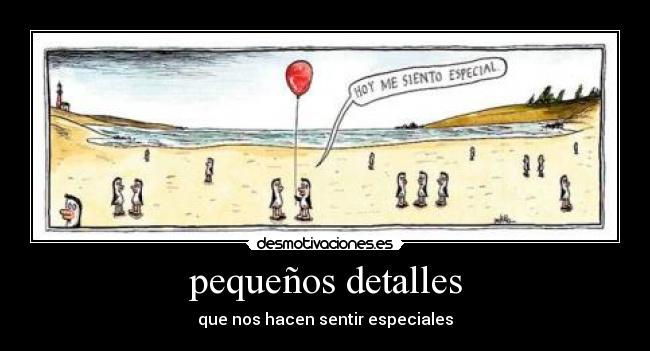 pequeños detalles - que nos hacen sentir especiales