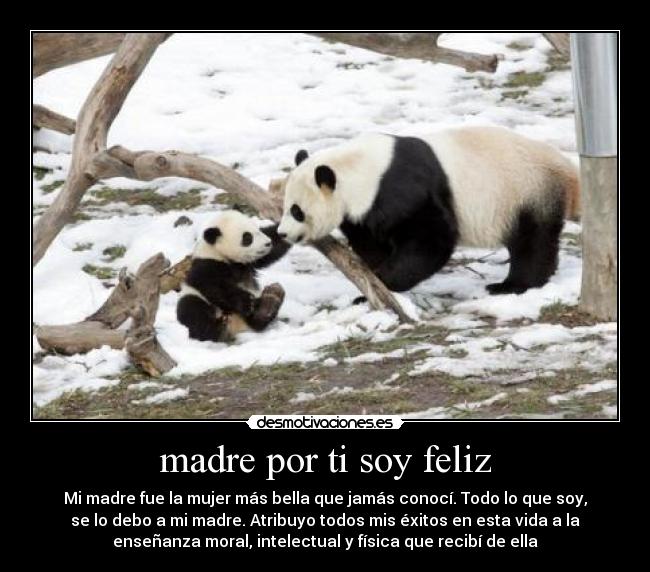 madre por ti soy feliz - 