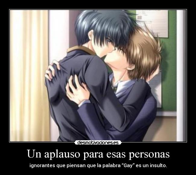 Un aplauso para esas personas -