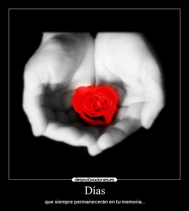Días - que siempre permanecerán en tu memoria...
