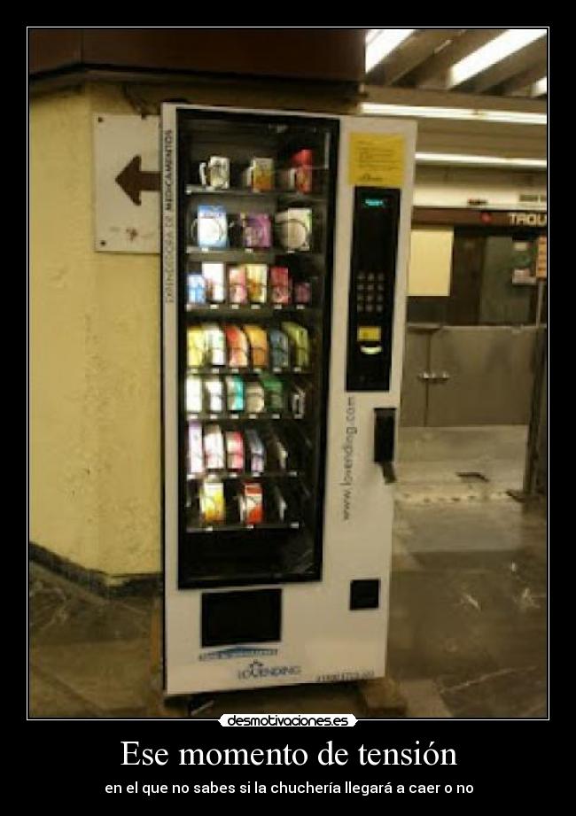 Ese momento de tensión - en el que no sabes si la chuchería llegará a caer o no