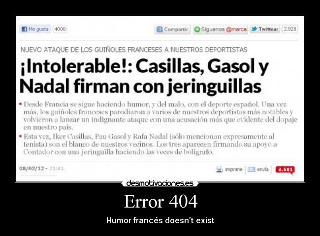 carteles error humor frances doesnt exist nadal gasol casillas doping guinoles desmotivaciones