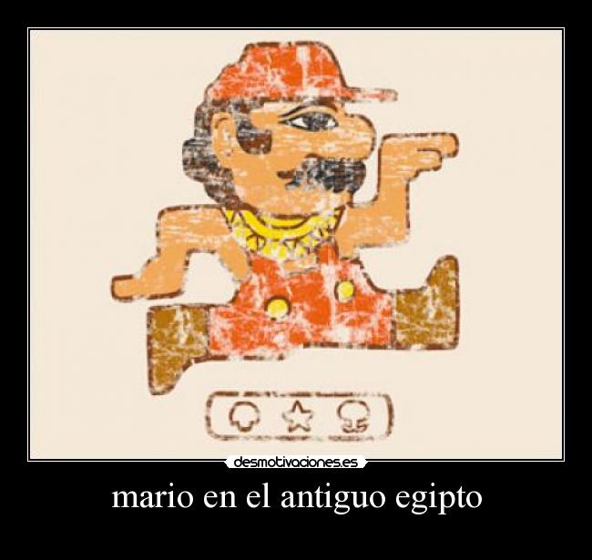 mario en el antiguo egipto -