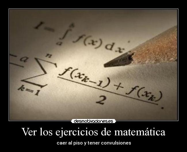 Ver los ejercicios de matemática -