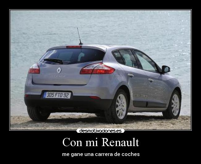 Con mi Renault - me gane una carrera de coches