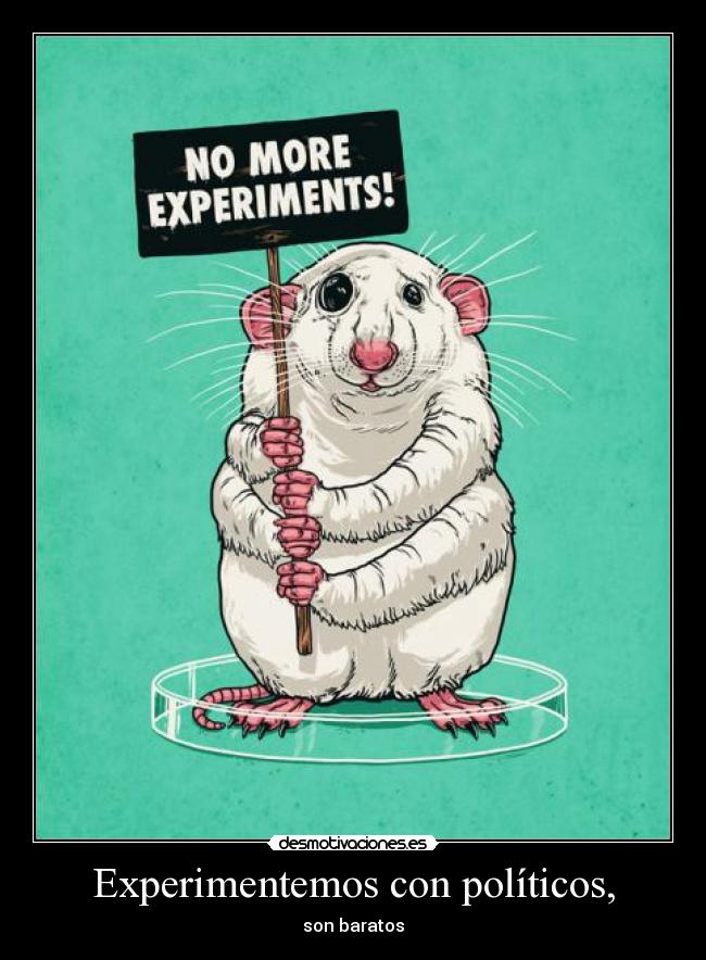 Experimentemos con políticos, - 