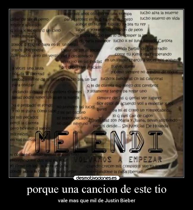 porque una cancion de este tio - 