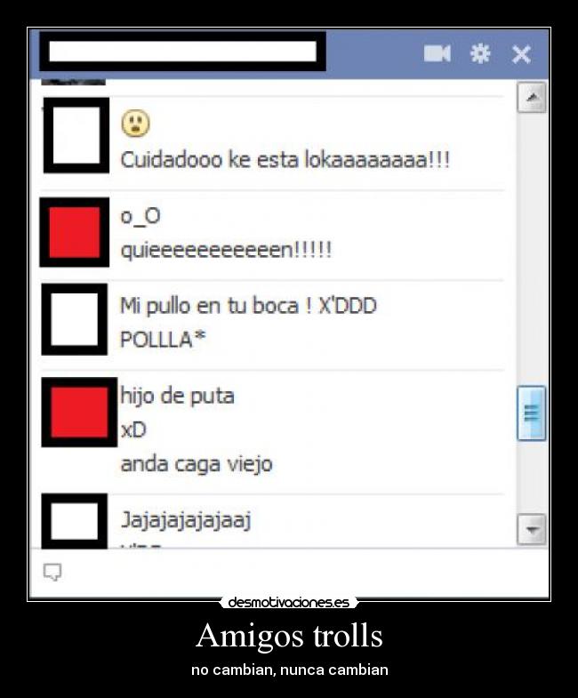Amigos trolls - no cambian, nunca cambian