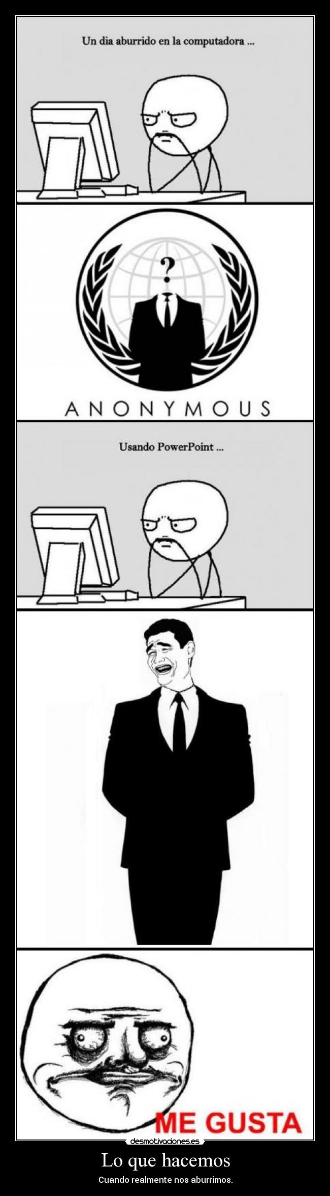Lo que hacemos - Cuando realmente nos aburrimos.