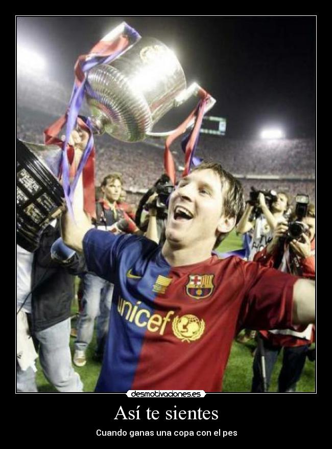 Así te sientes - Cuando ganas una copa con el pes