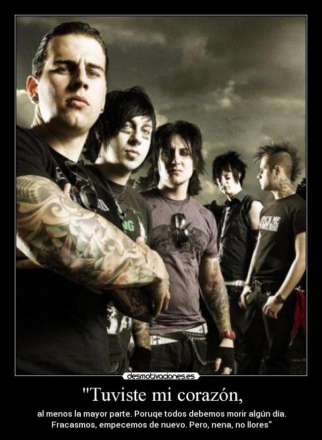 carteles corazon a7x little peace heaven desmotivaciones