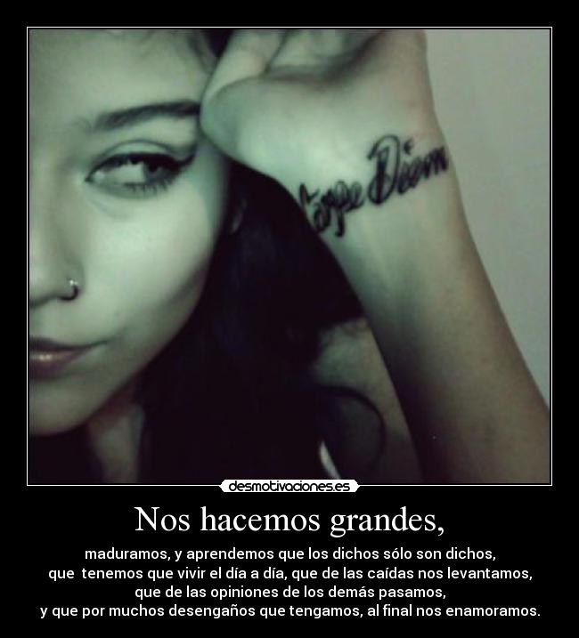 Nos hacemos grandes, - 