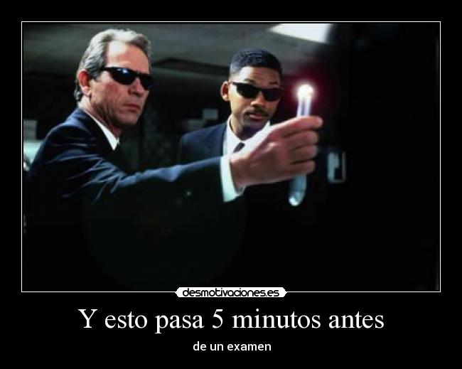 Y esto pasa 5 minutos antes -