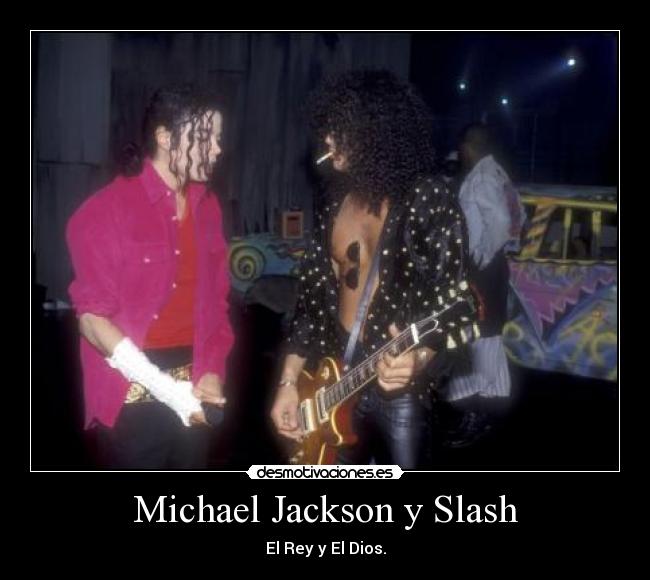 Michael Jackson y Slash -