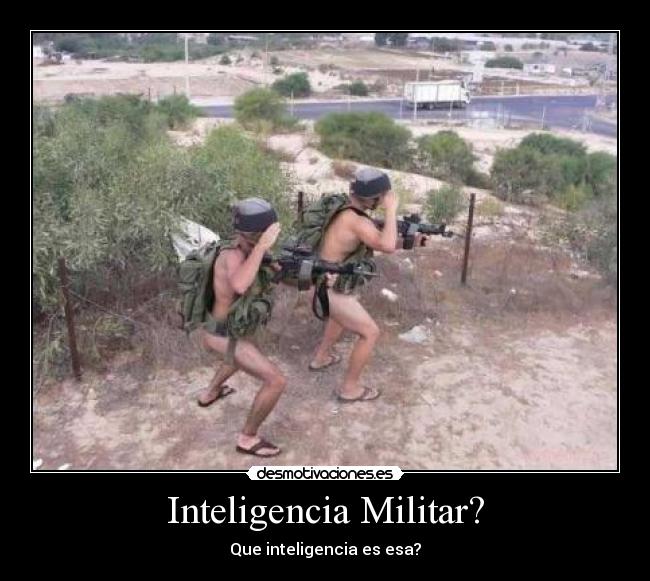 Inteligencia Militar? - Que inteligencia es esa?