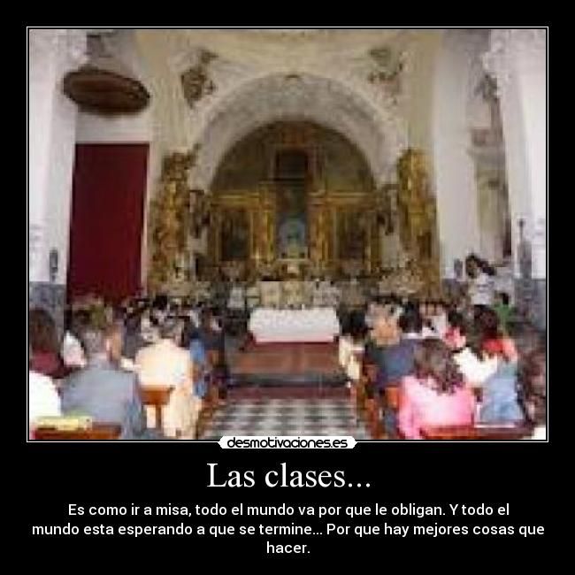Las clases... - 