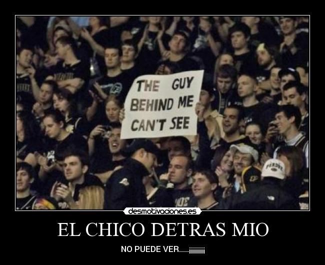 EL CHICO DETRAS MIO -