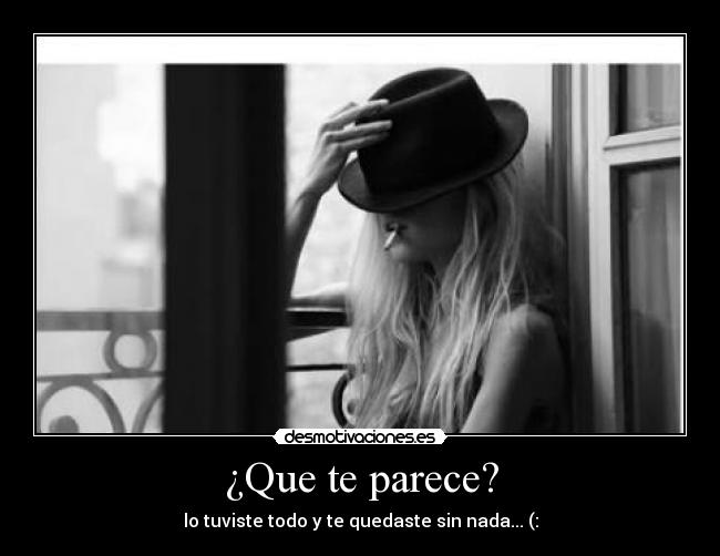 ¿Que te parece? -