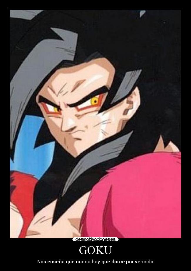 GOKU - Nos enseña que nunca hay que darce por vencido!