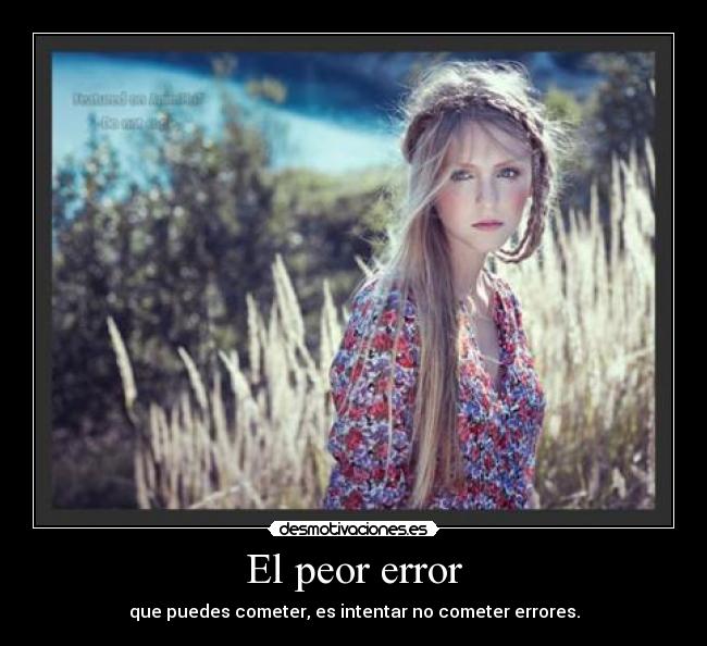 El peor error - 