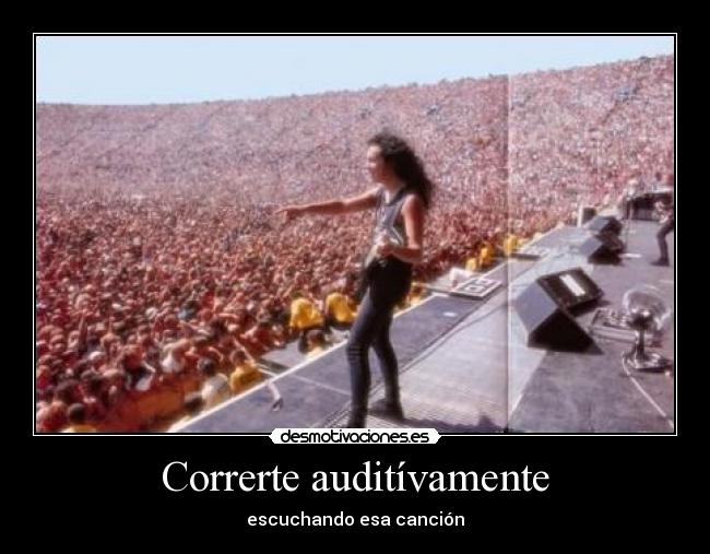 Correrte auditívamente - escuchando esa canción