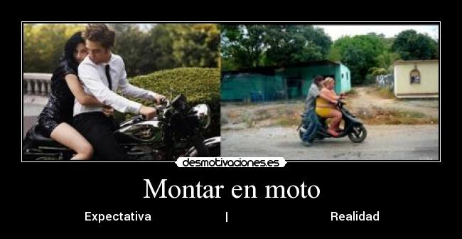 Montar en moto -