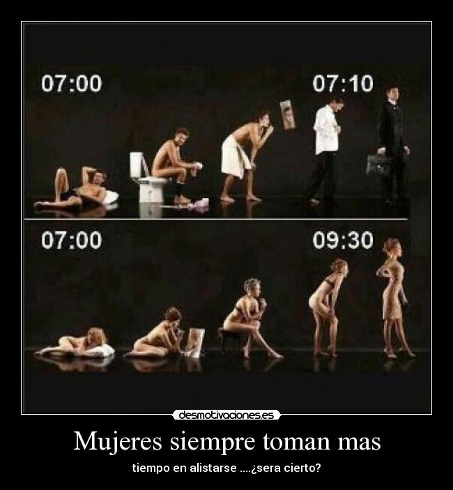 Mujeres siempre toman mas -