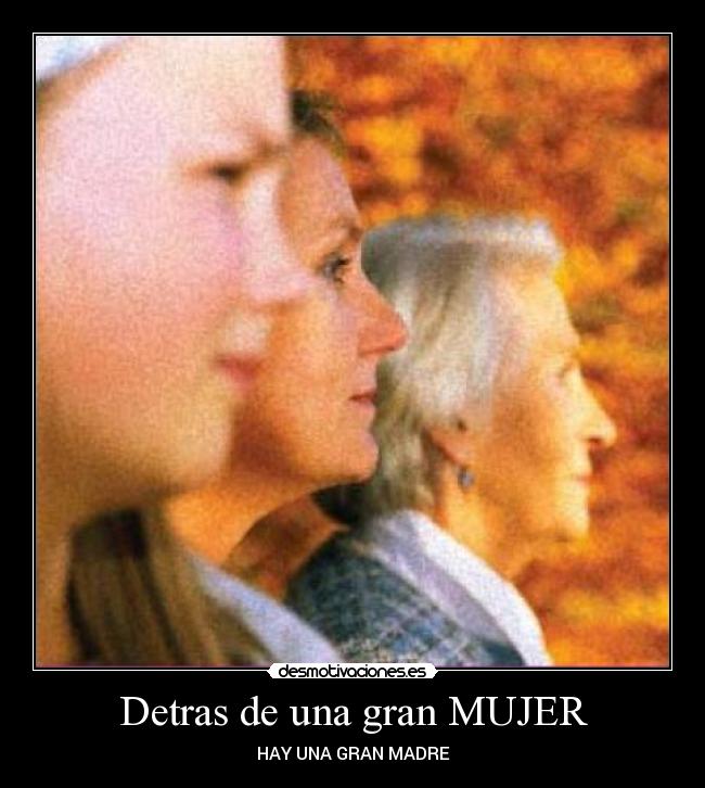 carteles mujer detras desmotivaciones