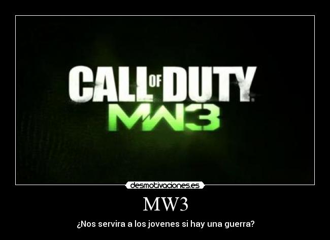 carteles mw3 salvacion desmotivaciones