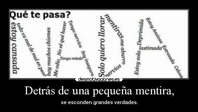 carteles mentira lauritadesmotivada gabryseisnueve clanvahipene desmotivaciones