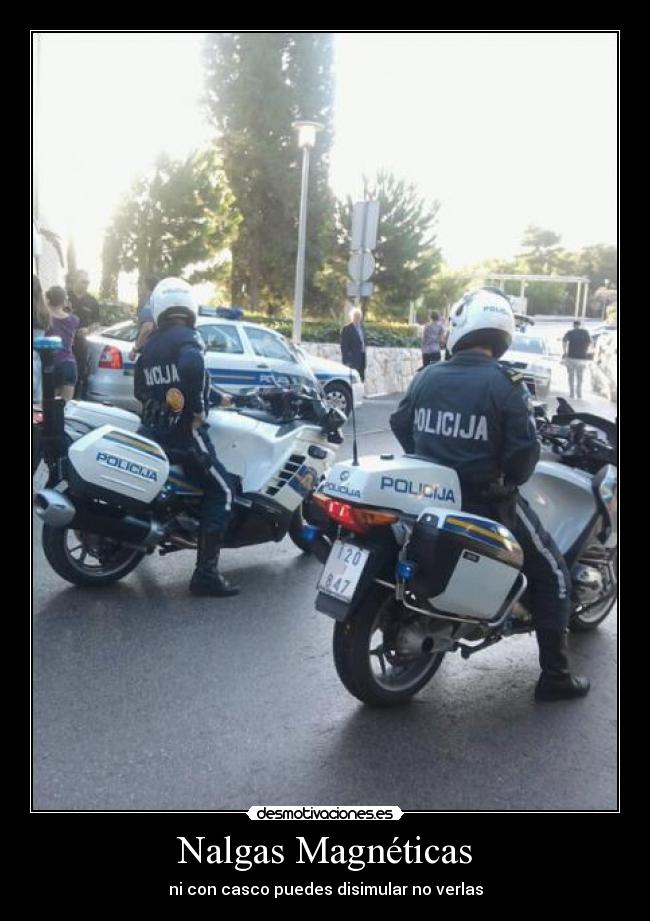 Nalgas Magnéticas - ni con casco puedes disimular no verlas