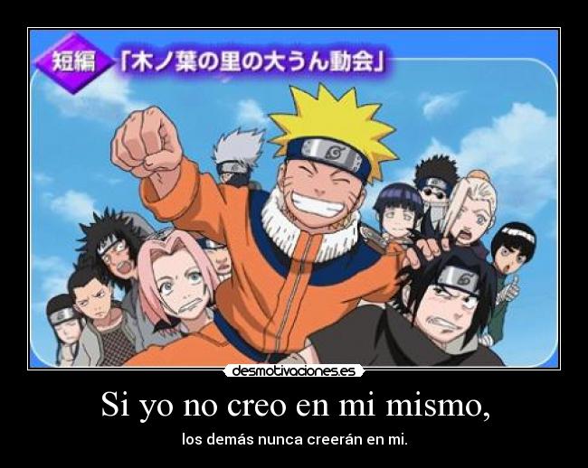 carteles naruto sakura kakashi sasuke shikamaru neji kiba choji hinata ino shino lee desmotivaciones