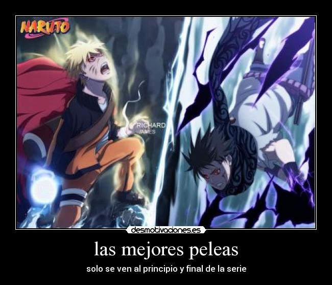 las mejores peleas - solo se ven al principio y final de la serie