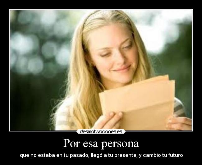 Por esa persona - 