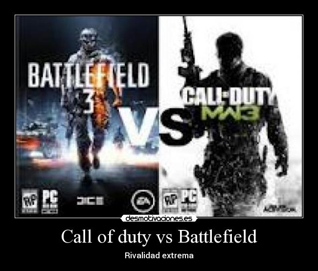 Call of duty vs Battlefield - Rivalidad extrema