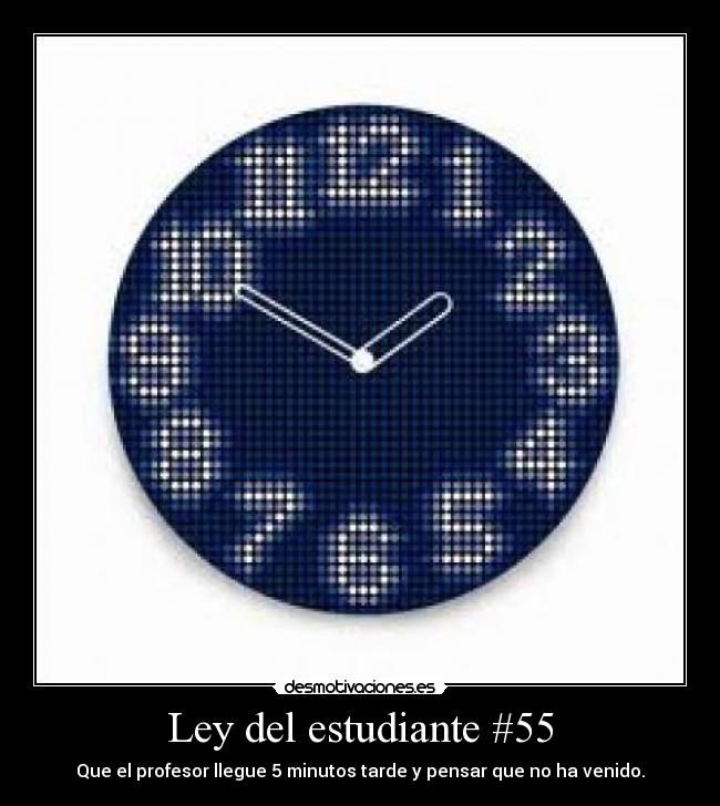 Ley del estudiante #55 - 