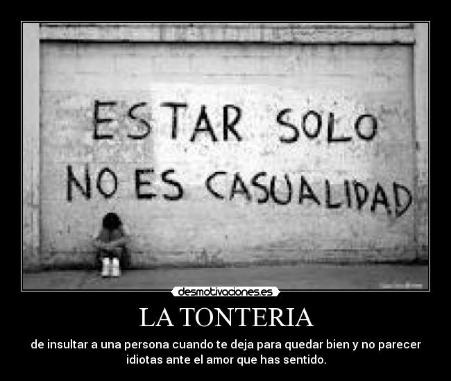 LA TONTERIA -