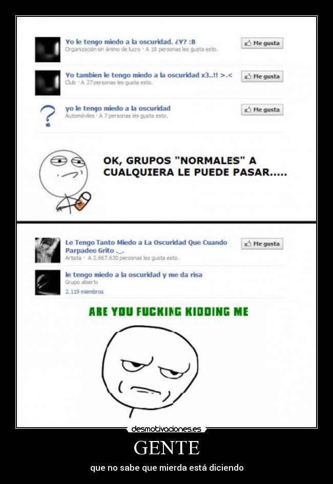 GENTE - que no sabe que mierda está diciendo